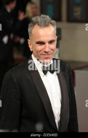 L'acteur principal du Lincolin Daniel Day-Lewis au BAFTA 2013 bienvenue tapis rouge Banque D'Images