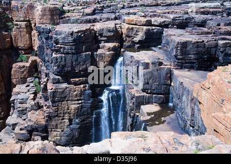 Vue du haut du plateau de grès Gardner au King George Falls, région de Kimberley, Australie occidentale Banque D'Images