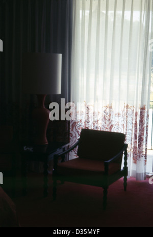 Juin 1965 vintage photo, une chambre à Schrafft's Restaurant and Motor Inn de Clearwater, Floride, USA. Banque D'Images