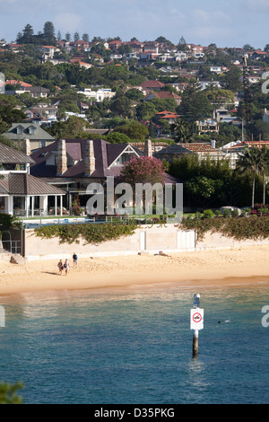 Luxury Waterfront maisons à Camp Cove - Banlieue est sur le port de Sydney Sydney, Australie Banque D'Images