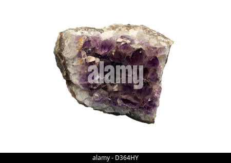 Cristaux de Quartz améthyste Banque D'Images