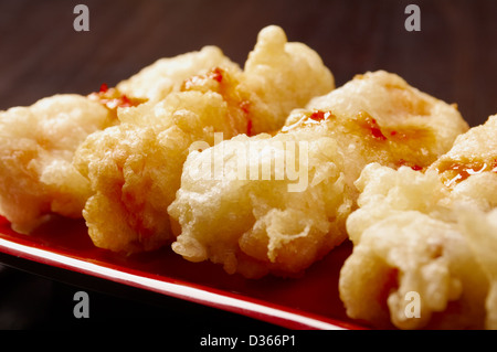 Fish & Chips.frit tempura japonais Banque D'Images