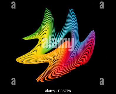 Résumé de vagues Banque D'Images