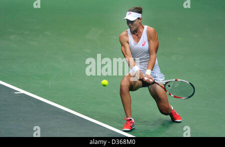 Samantha Stosur l'Australie durant le 1er tour de Fed Cup match entre la République tchèque et l'Australie à Prague, le 9 février 2013. (Photo/CTK Jaroslav Ozana) Banque D'Images