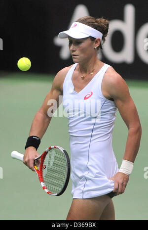 Samantha Stosur l'Australie durant le 1er tour de Fed Cup match entre la République tchèque et l'Australie à Prague, le 9 février 2013. (Photo/CTK Jaroslav Ozana) Banque D'Images