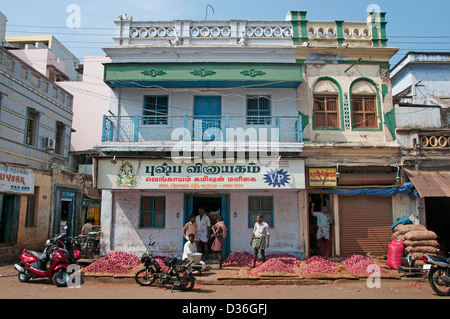 Inde Madurai Tamil Nadu Indian Town City Centre Banque D'Images