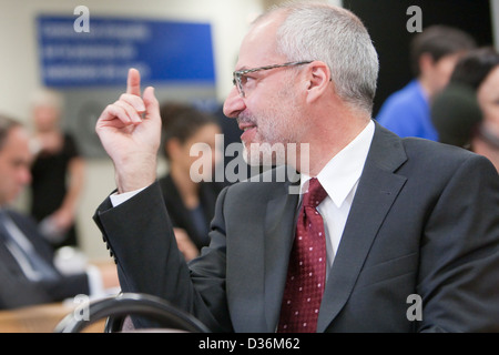 Giuseppe Battista à la Commission d'enquête sur le processus de nomination des juges Banque D'Images