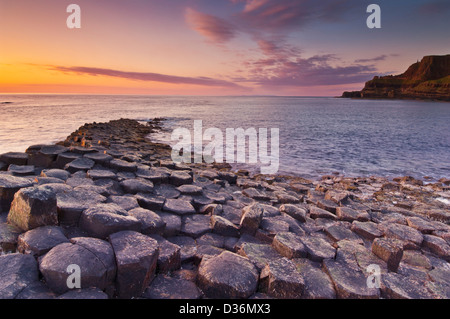La Chaussée des géants au nord Côte d'Antrim County Antrim Irlande du Nord GO UK Europe Banque D'Images