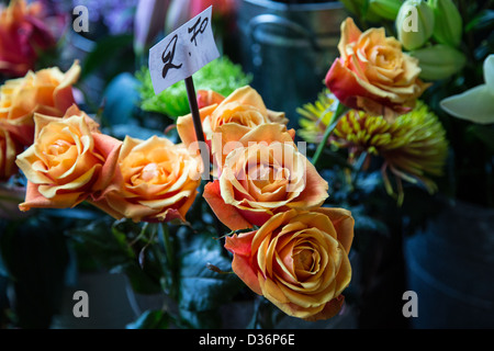 Fleurs, Borough Market, London Banque D'Images