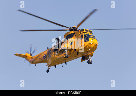 Hélicoptère de recherche et de sauvetage RAF Sea King. Banque D'Images