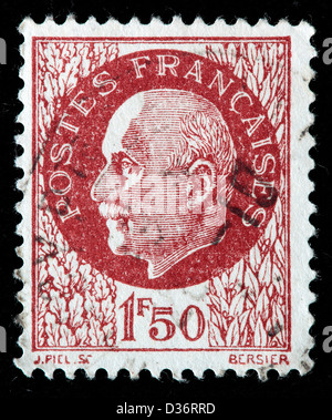 Maréchal Pétain, timbre-poste, France, 1942 Banque D'Images