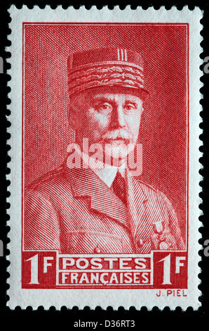 Maréchal Pétain, timbre-poste, France, 1941 Banque D'Images