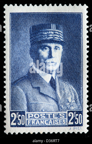 Maréchal Pétain, timbre-poste, France, 1941 Banque D'Images