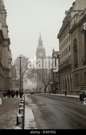 Londres Angleterre en hiver Banque D'Images