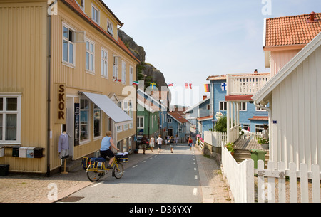 Stenungsund, Suède, un porte un vélo à la poste Banque D'Images