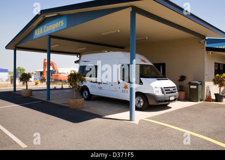 Kea Campers' Winnellie Depot, juste au sud du centre-ville, NT, Australie Banque D'Images