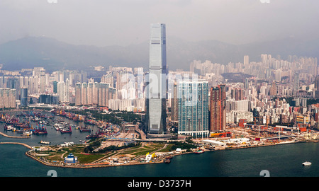 - HONG KONG RAS de Chine : vue générale de la ville de Kowloon Hong Kong de la Pointe Banque D'Images