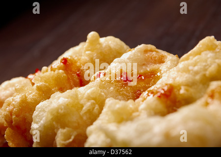 Fish & Chips.frit tempura japonais Banque D'Images