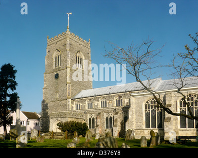 Le douzième siècle, l'église de Saint Michel à Framlingham, Suffolk, UK Banque D'Images
