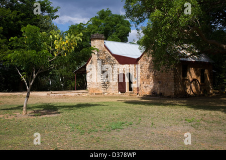 Springvale Homestead homestead original, la plus ancienne dans le 'Top End', au sud-ouest de Katherine, Territoire du Nord, Australie. Banque D'Images