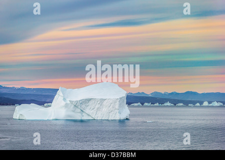 Les icebergs, Scoresbysund, Groenland Banque D'Images