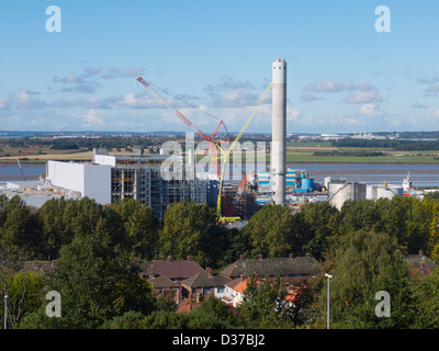 La construction d'une centrale à une usine chimique Banque D'Images