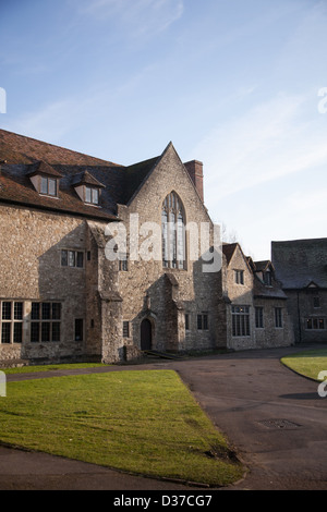 Les frères - Aylesford Priory - est une ancienne maison religieuse de l'Ordre des carmélites datant du 13e siècle Banque D'Images