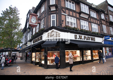 Bromley High Street jewellers E W Payne Banque D'Images