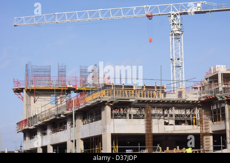 Nouvelle construction sur site de l'ancien poste de police Banque D'Images