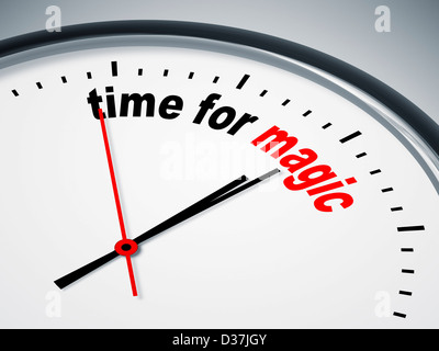 L'image d'une belle horloge universelle avec pour magic Banque D'Images