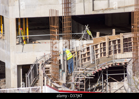 Nouvelle construction sur site de l'ancien poste de police Banque D'Images