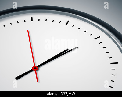 L'image d'une belle horloge simple background Banque D'Images