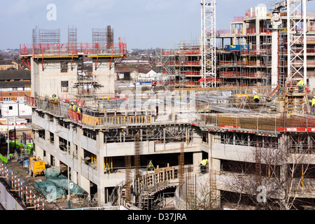 Nouvelle construction sur site de l'ancien poste de police Banque D'Images