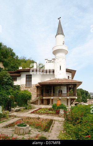 Le Palais Royal à Balchik Botanical garden, construit par la reine Maria Banque D'Images