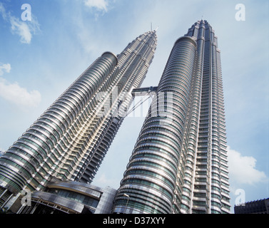 La Malaisie, Kuala Lumpur, Tours Jumelles Petronas Banque D'Images