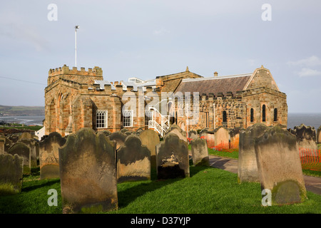 L'église paroissiale de St Mary, Whitby, North Yorkshire. Banque D'Images