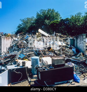 Electroménager à décharge de l'île Bréhat 'Bretagne France Europe Banque D'Images