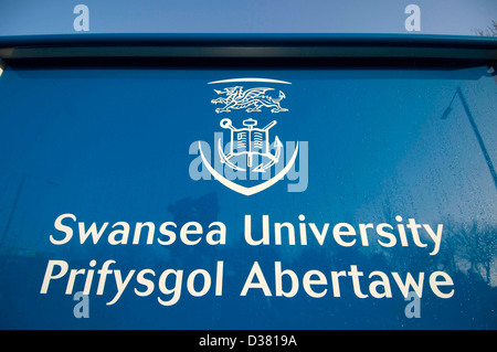 Vue générale de l'université de Swansea, dans le sud du Pays de Galles, Royaume-Uni. Banque D'Images