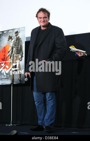 Tokyo, Japon. 13 février 2013. Quentin Tarantino, 13 févr. 2013 réalisateur Quentin Jerome Tarantino assiste à une projection spéciale de 'Django Unchained' Piccadilly à Shinjuku, Tokyo, Japon. (Photo de YUTAKA/AFLO/Alamy Live News) Banque D'Images