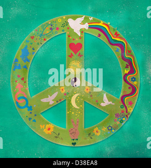 Image d'illustration du symbole de paix Banque D'Images