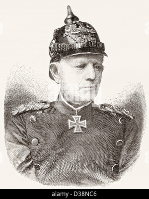 Helmuth Karl Bernhard von Moltke, 1800 -1891. Le maréchal allemand. Banque D'Images