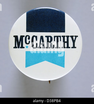 Campagne présidentielle américaine 1968 broche bouton pour le Minnesota Le sénateur Eugene McCarthy Banque D'Images