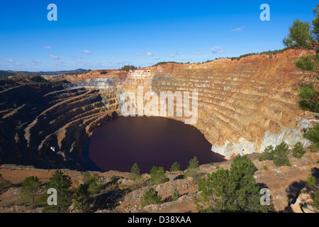 Rio Tinto, Corta Atalaya Rio Tinto, mines, province de Huelva, Andalousie, Espagne Banque D'Images