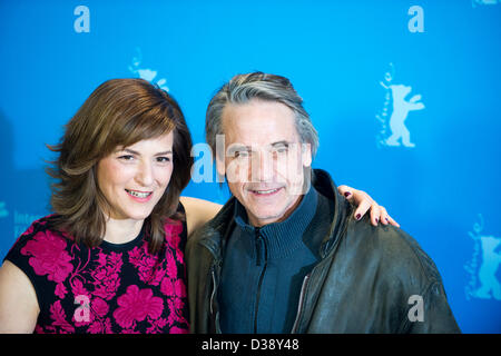 63e Berlinale : Festival International du Film de Berlin, avec Bille August film, "TRAIN DE NUIT POUR LISBONNE" les acteurs du film sont Jeremy Irons , Mélanie Laurent , Jack Huston , Martina Gedeck. Banque D'Images