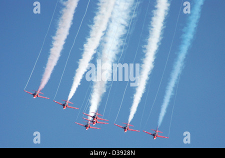 Des flèches rouges, Leuchars Air Show, Septembre, 2012 Banque D'Images