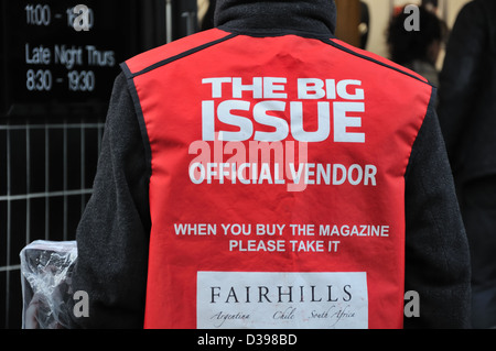 Gros problème vendeur à Glasgow, en Écosse. Banque D'Images