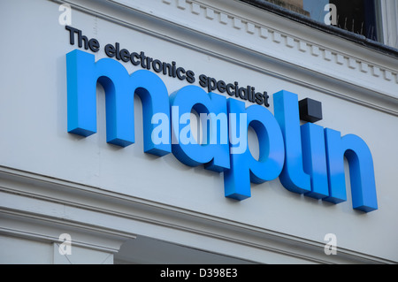 Maplin Electronics gadgets et magasin informatique à Glasgow, Écosse, Royaume-Uni Banque D'Images