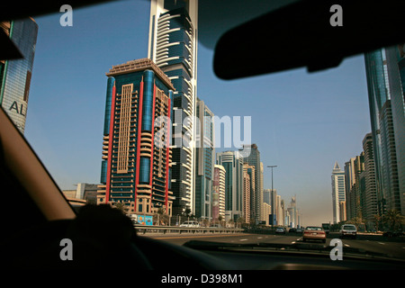 Emirat de Dubaï Émirats Cheikh Sayeed Road Banque D'Images