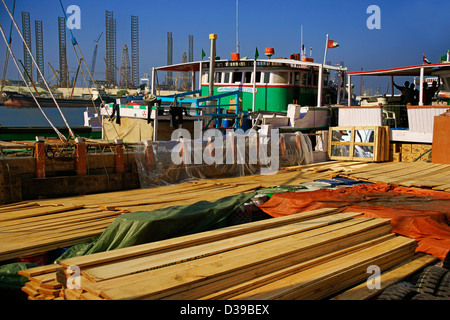 Emirat de Sharjah UAE Harbour Banque D'Images