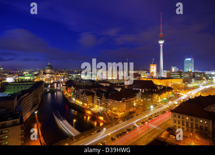 Bei Nacht Berlin - Berlin by night 01 Banque D'Images